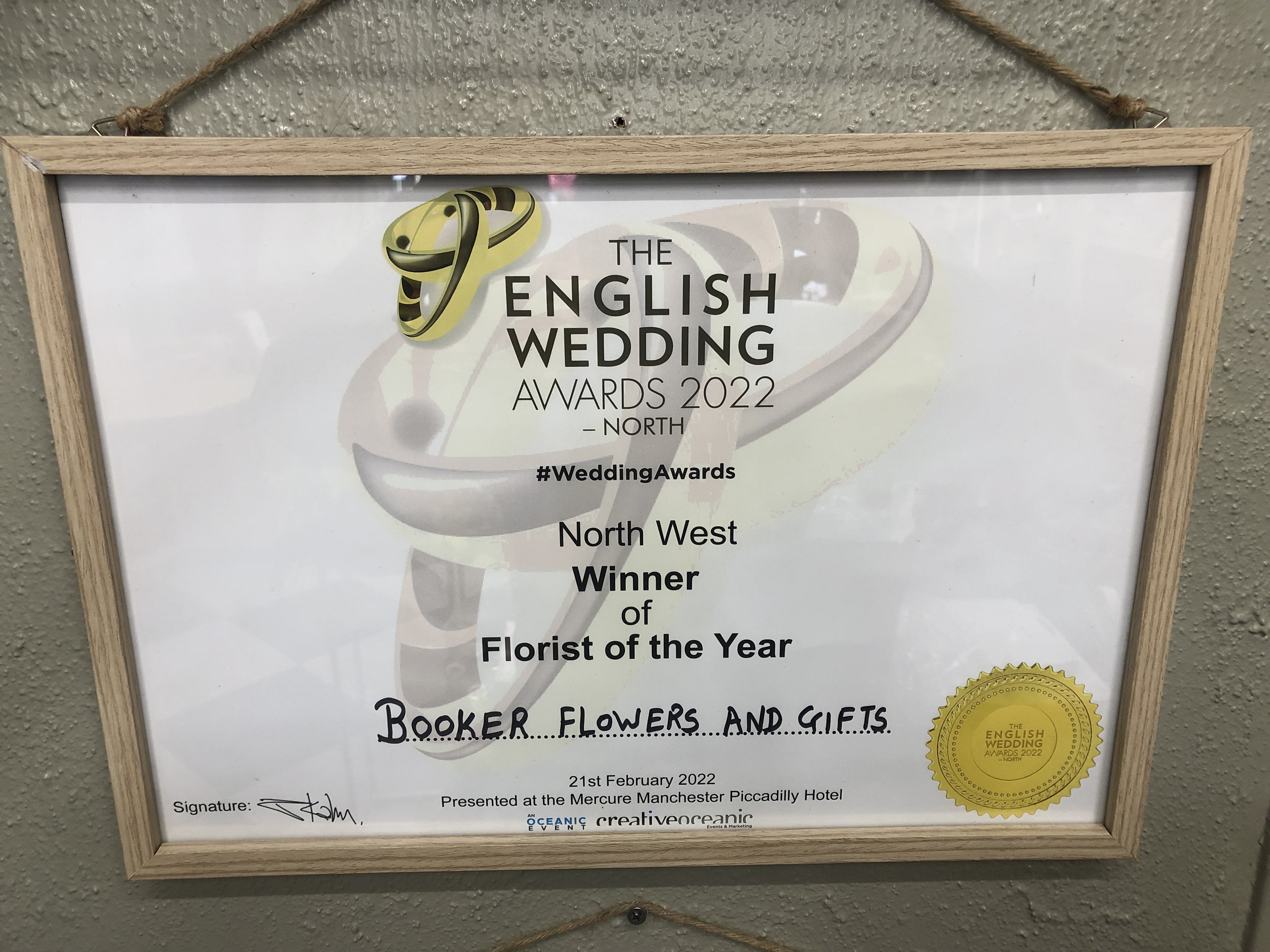 Wedding Flowers Liverpool, Merseyside, Bridal Florist,  Booker Flowers and Gifts, Booker Weddings | The English Wedding Awards 2022 WINNERS - Florist Of The Year